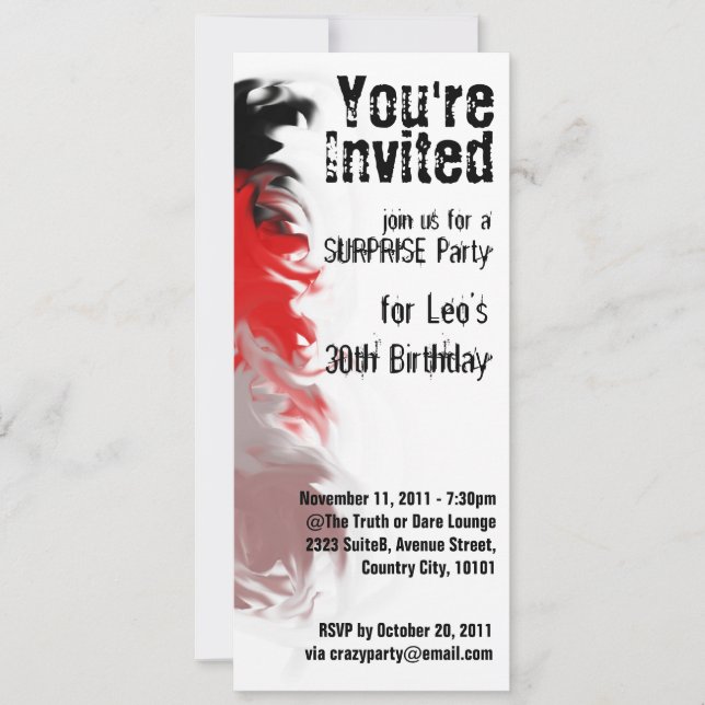 RockStar Party Invite (Front)
