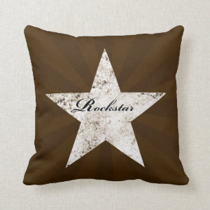 Rockstar Pillow (grunge textures - multi coloured)