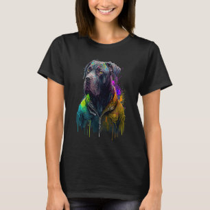 Rockstar portrait italian mastiff Cane Corso T-Shirt