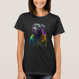 Rockstar portrait italian mastiff Cane Corso T-Shirt
