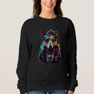 Rockstar portrait Jack Russell Terrier Sweatshirt