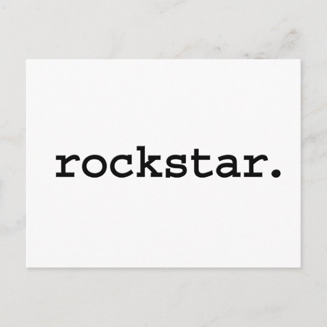 rockstar. postcard (Front)