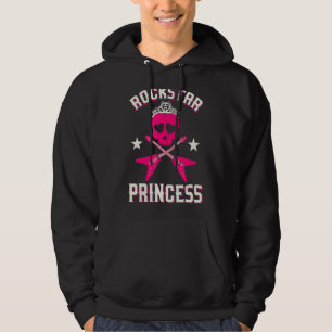 Rockstar Princess Cute Girls Rockers Hoodie