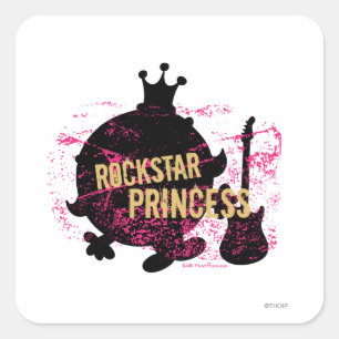 Rockstar Princess Square Sticker