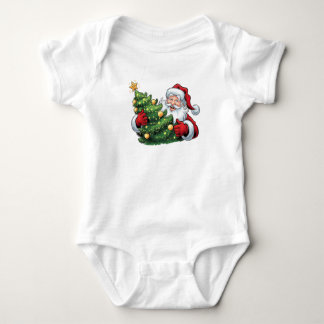 Rockstar Santa Baby Bodysuit