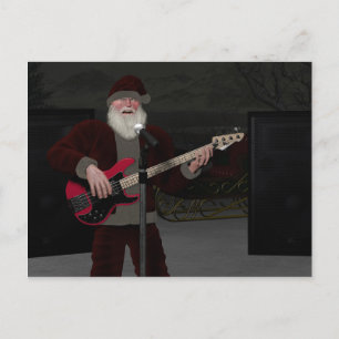 Rockstar Santa Postcard