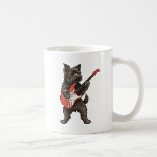 Rockstar Scruffy Terrier Electric Guitar Mug