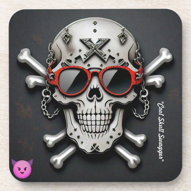 "Rockstar Sunglasses Design" Coaster (Front)