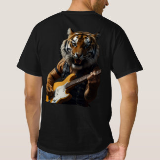 Rockstar Tiger with Electric Guita T-Shirt
