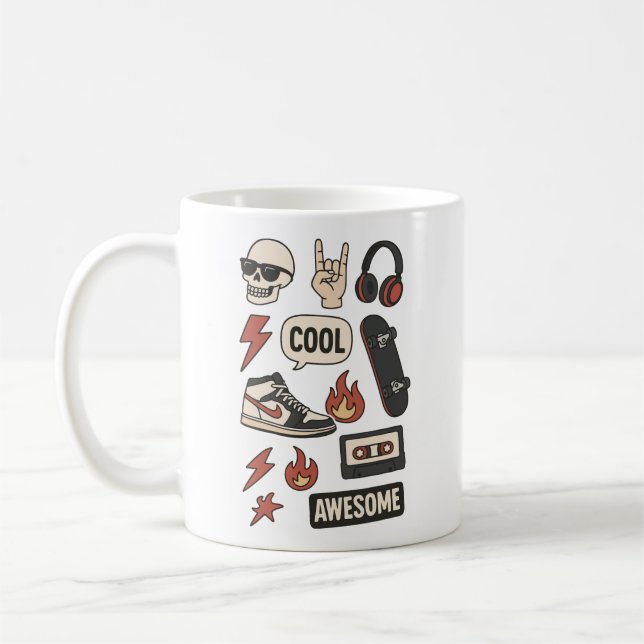 rockstars boy aesthetic  coffee mug (Left)