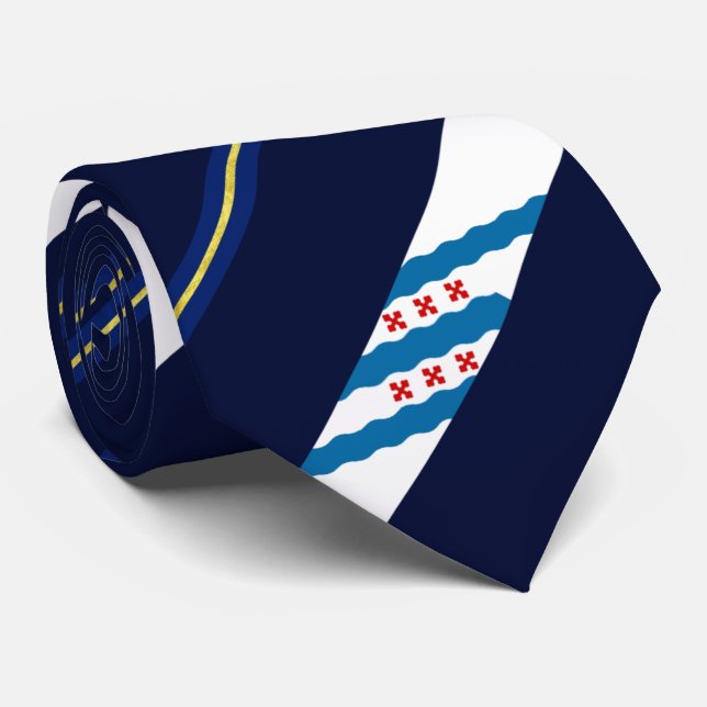 Rockville (Maryland) city flag Neck Tie (Rolled)