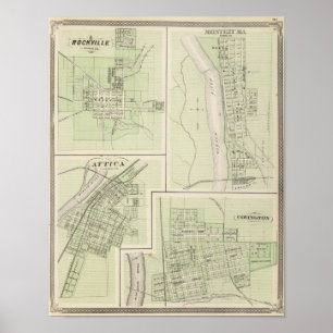 Rockville, Parke Co, Montezuma, Parke Co Poster