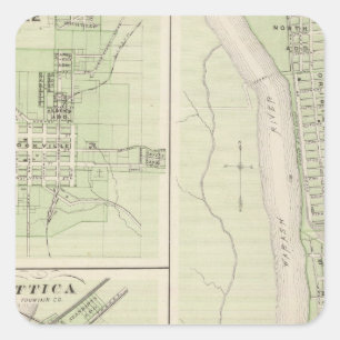 Rockville, Parke Co, Montezuma, Parke Co Square Sticker