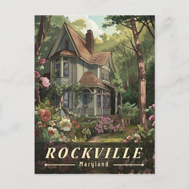 Rockville Retro - A Glimpse of Maryland’s Charm Postcard (Front)