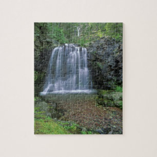 Rockwell Falls in the Two Medicine Valley of Jigsaw Puzzle