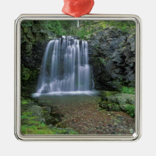 Rockwell Falls in the Two Medicine Valley of Metal Ornament
