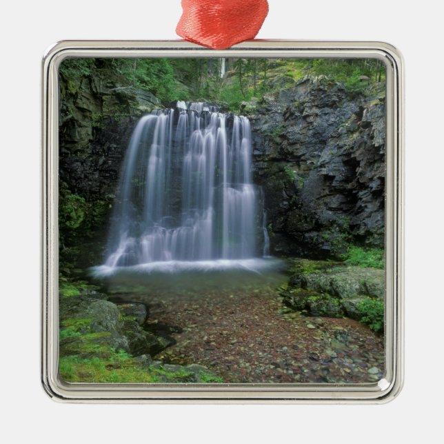 Rockwell Falls in the Two Medicine Valley of Metal Ornament (Front)