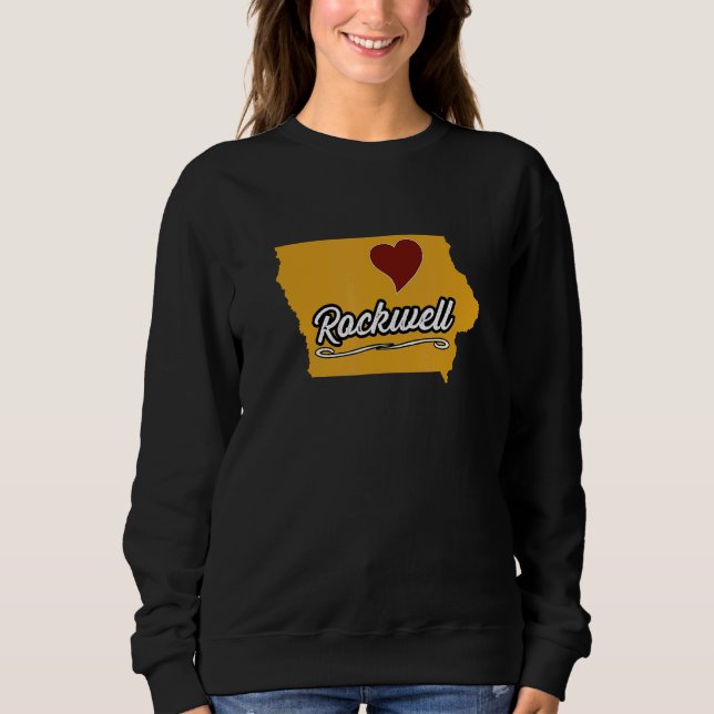 ROCKWELL IOWA IA USA  Cute Souvenir Merch  US City Sweatshirt (Front)