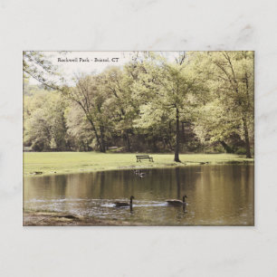 Rockwell Park, Bristol CT - Postcard