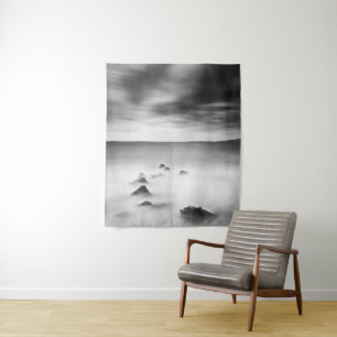 Rocky and milky sea tapestry