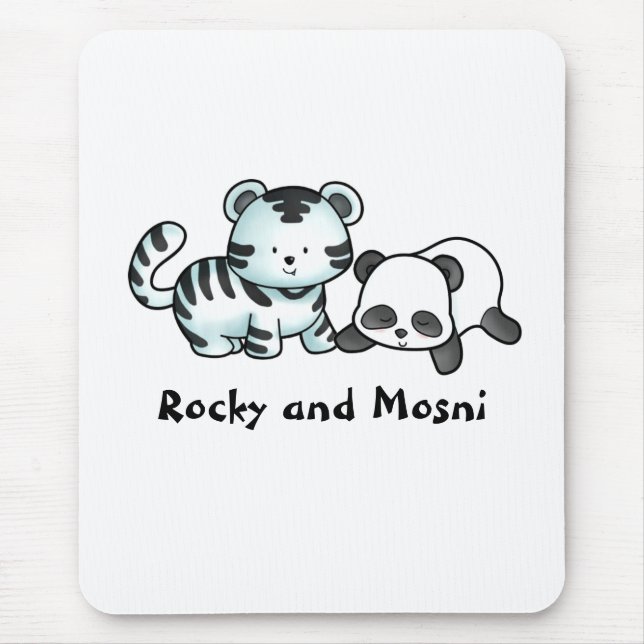 Rocky and Mosni Mouse Pad (Front)