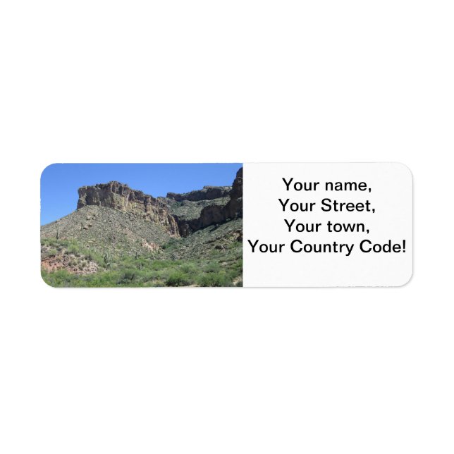 Rocky Apache Trail Return Address Label (Front)