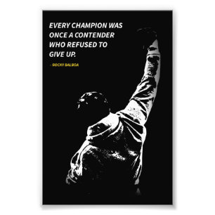 Rocky Balboa quotes Photo Enlargement