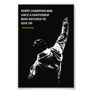 Rocky Balboa quotes Photo Enlargement Print
