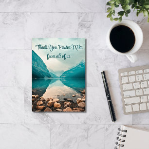 Rocky Beach Pastor Appreciation From Congregation Thank You Card