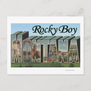Rocky Boy, Montana Postcard