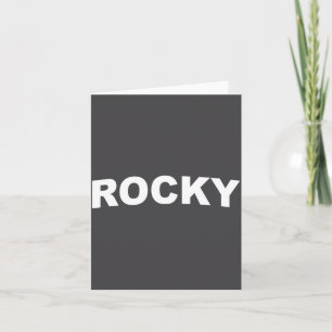 Rocky  card