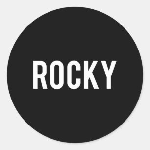 Rocky Classic Round Sticker