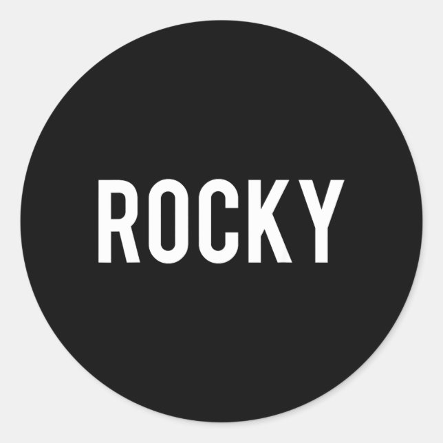 Rocky Classic Round Sticker (Front)