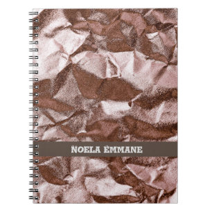 Rocky Classy Rose Gold Monogram Notebook