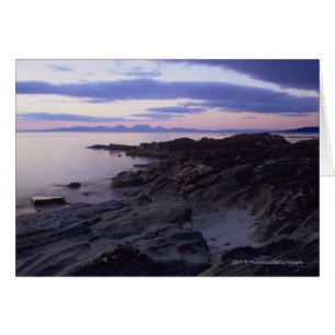 Rocky Coast at Sunset in Kintyre, Argyll, Scotland