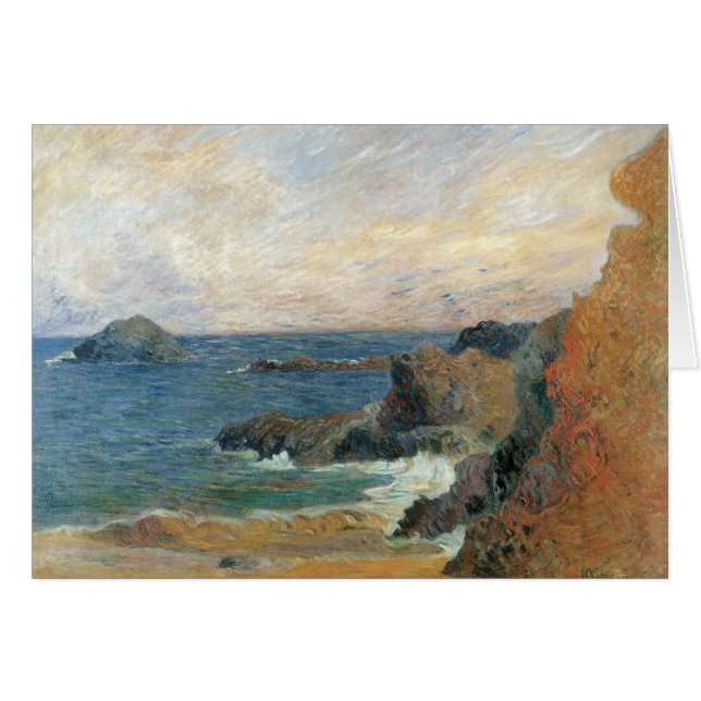 Rocky Coast by Paul Gauguin, Vintage Impressionism (Front Horizontal)