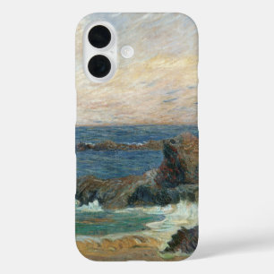 Rocky Coast by Paul Gauguin, Vintage Impressionism iPhone 16 Case