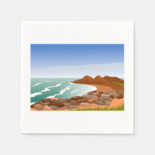 Rocky Coast Paper Napkins