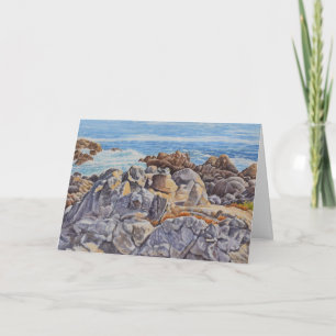 Rocky Coastline of Monterey Card