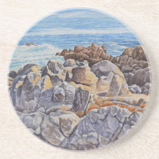Rocky Coastline of Monterey Coaster