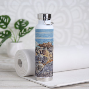 Rocky Coastline of Monterey Water Bottle