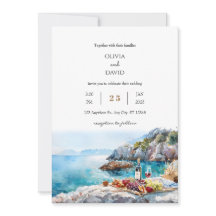  Rocky Cove Turquoise Waters picnic Beach Wedding