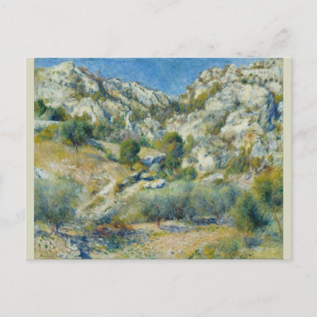 Rocky Crags at L'Estaque by Pierre-Auguste Renoir Postcard (Front)