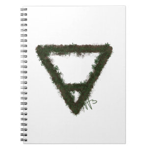 Rocky Earth Element Alchemy Symbol Notebook