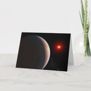 Rocky Exoplanet Gj 486 B Orbiting A Red Dwarf Star Card