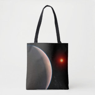 Rocky Exoplanet Gj 486 B Orbiting A Red Dwarf Star Tote Bag