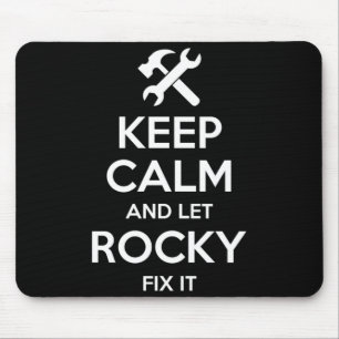Rocky Fix Quote Funny Birthday Personalised Name Mouse Pad