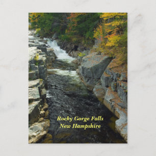 Rocky Gorge Falls, NH   Postcard