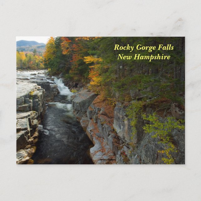 Rocky Gorge Falls, NH   Postcard (Front)