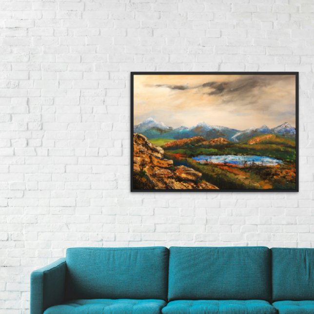 "Rocky Heights" Landscape Painting Photo Print (Creator Uploaded)